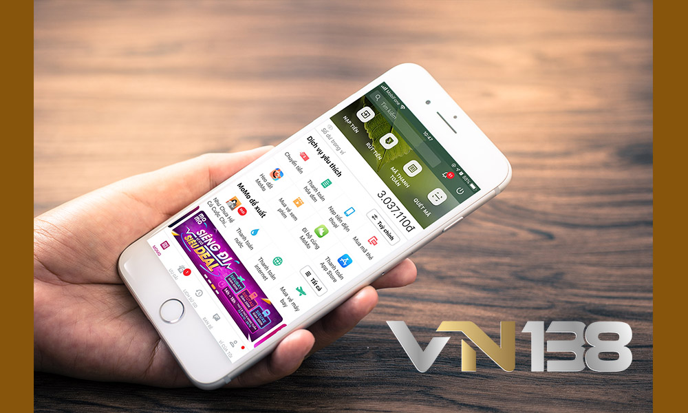 Hình thức thanh toán qua app Momo ở VN138 Fun